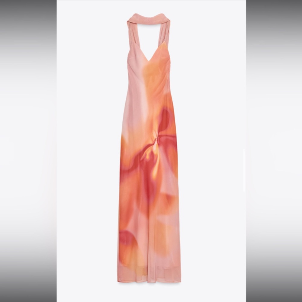 Zara Scarf Maxi Dress